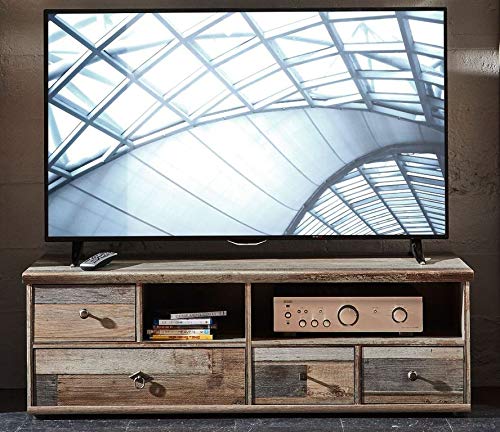 Froschkönig24 TV-Unterteil Bonanza Lowboard TV-Möbel Fernsehmöbel Driftwood Nachbildung