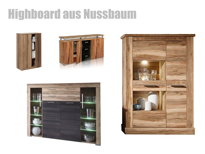 Highboard Nussbaum